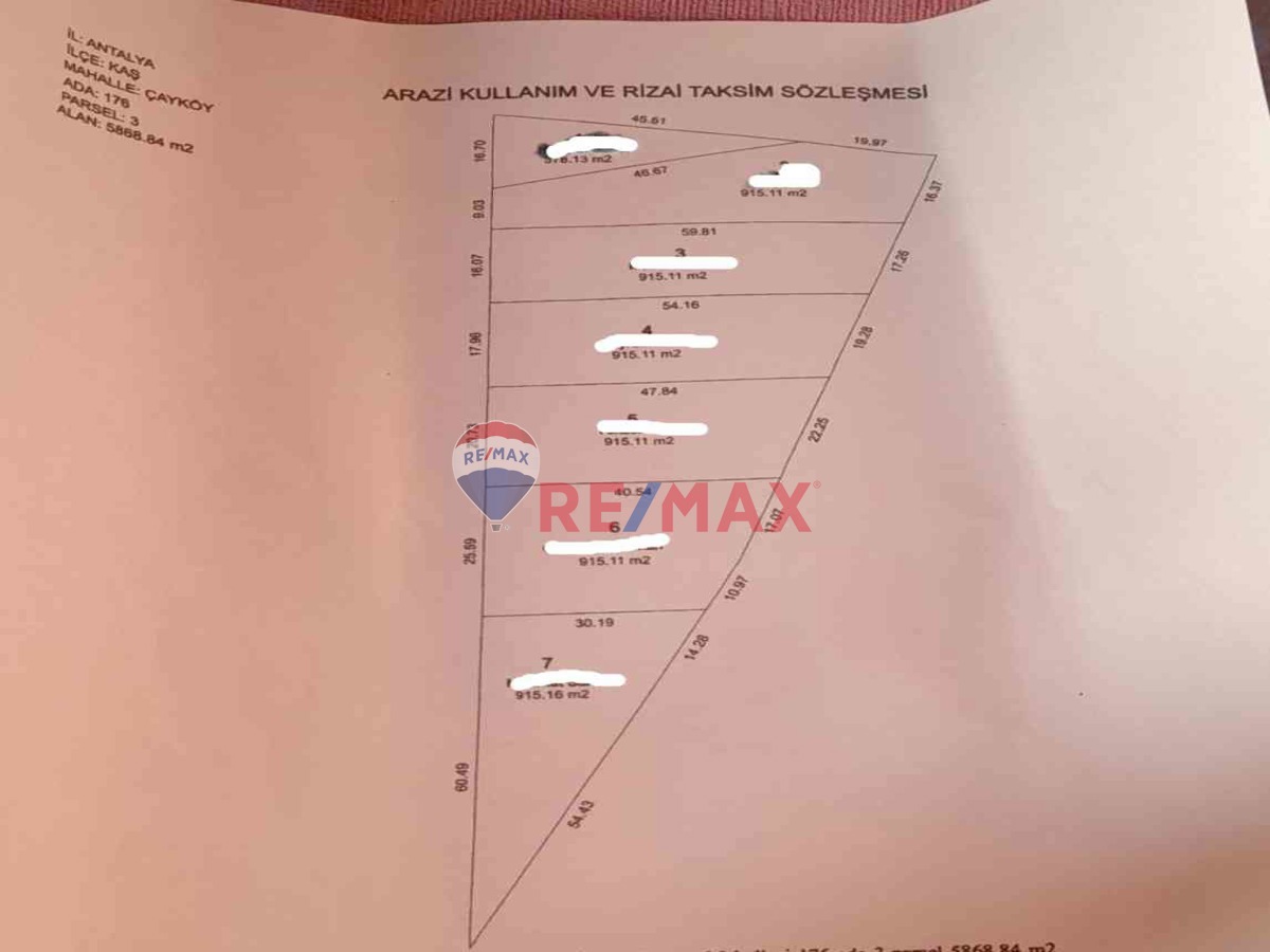 RE/MAX PUPA KALKAN ÇAY KÖY SATILIK ARSA - Küçük Görsel 1